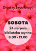 Biblioteka otwarta w sobotę 24 sierpnia 2024r.