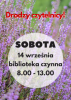 Biblioteka otwarta w sobotę 14 września 2024r. 
