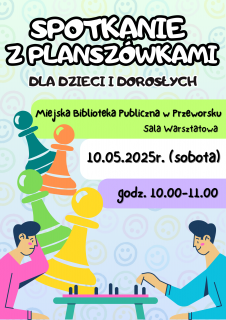 Zapraszamy na spotkanie z planszówkami - maj
