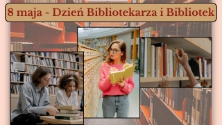 KARTKA Z KALENDARZA - 8 maja - Dzień Bibliotekarza i Bibliotek