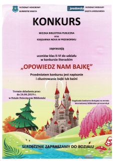 Konkurs literacki „Opowiedz Nam Bajkę…”