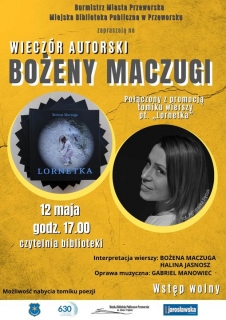 Zapraszamy na wieczór autorski Bożeny Maczugi