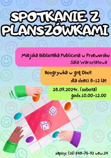 Zapraszamy na spotkanie z planszówkami - wrzesień